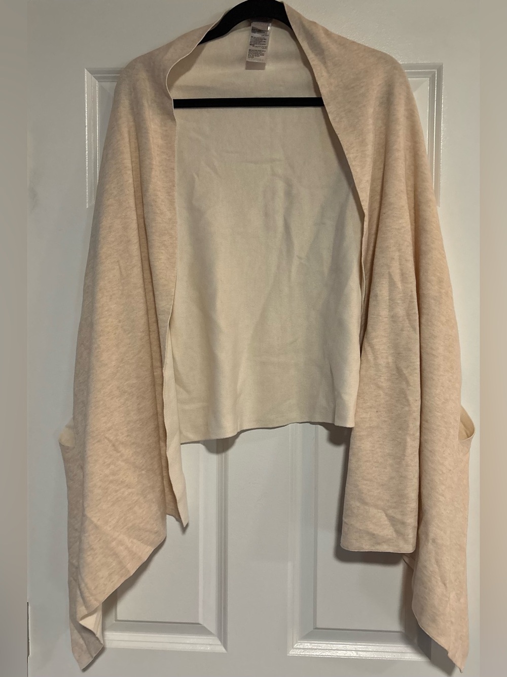 Chico’s Oatmeal Open-Front Women's Cardigan Shawl, One Size